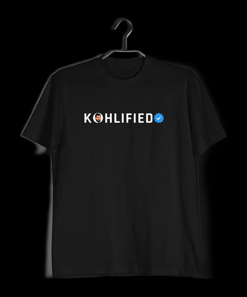 Quirkipedia Kohlified Verified Cricket     Mens TShirts